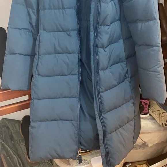 Land’s end blue winter coat - Picture 2 of 3